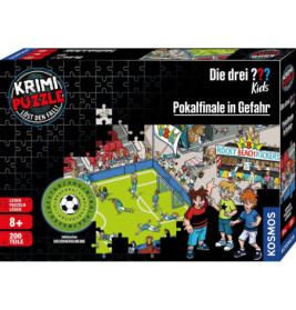KOSMOS Krimipuzzle Die drei ??? Kids Pokalfinal – 100 Teile Puzzle mit Detektiv-Fall