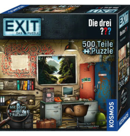 KOSMOS EXIT® Puzzle Die drei ??? Toteninsel – 759 Teile Escape Room Puzzle ab 10 J.