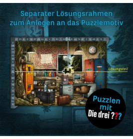 KOSMOS EXIT® Puzzle Die drei ??? Toteninsel – 759 Teile Escape Room Puzzle ab 10 J.