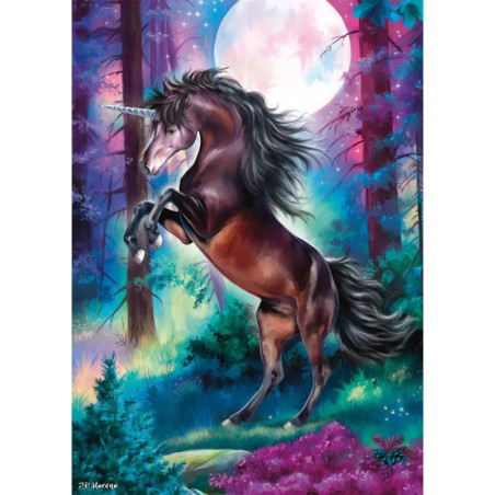 PU1000T. Einhorn bei Vollmond
