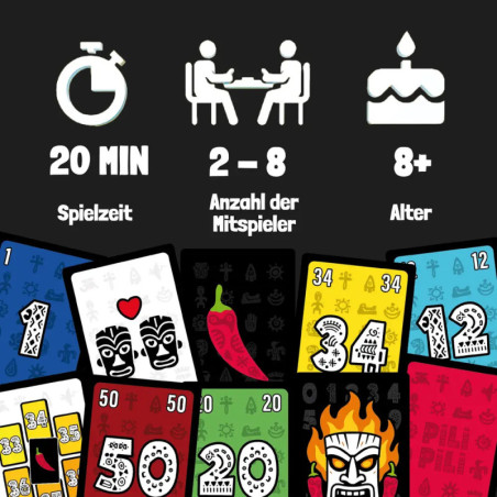 Pili Pili - Das verrückte Stic h-Kartenspiel