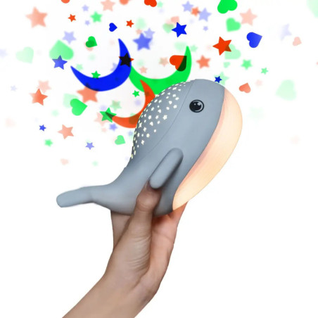 Megalight Willy Whale Nachtlicht + Sternenhimmel