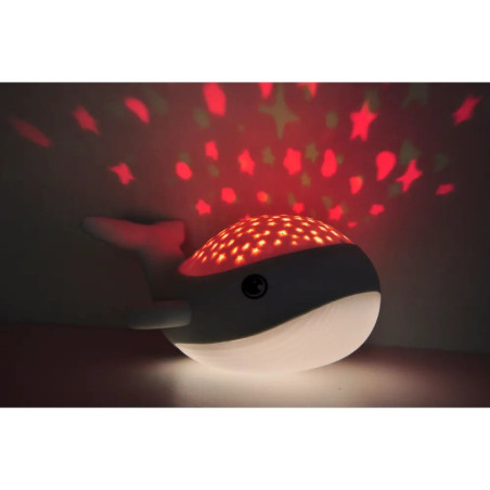 Megalight Willy Whale Nachtlicht + Sternenhimmel