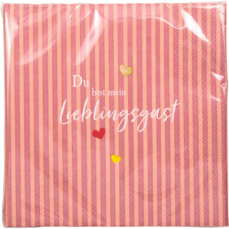 Servietten (20 St.) - Du bist mein Lieblingsgast