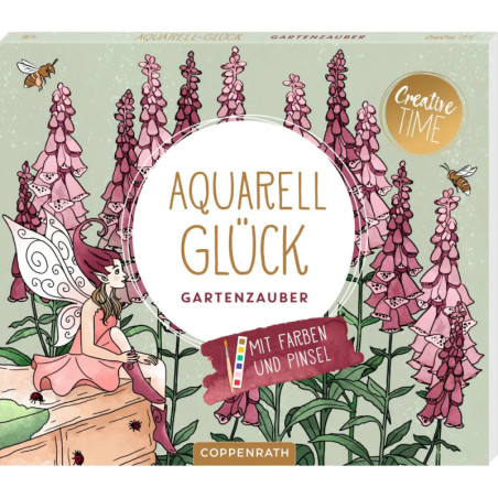Aquarell-Glück Gartenzauber