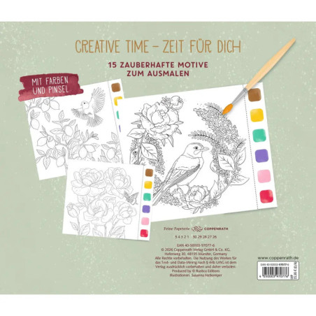 Aquarell-Glück Gartenzauber