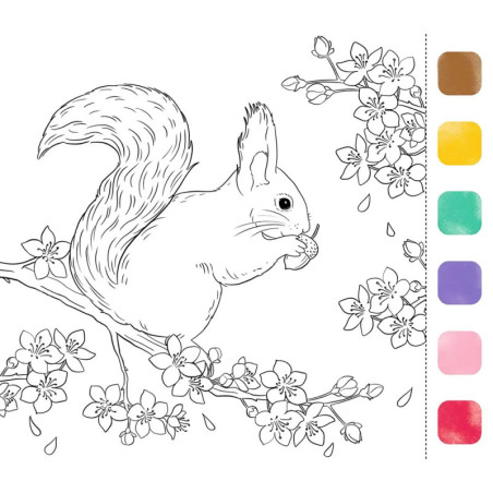 Aquarell-Glück Gartenzauber