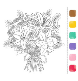 Aquarell-Glück Gartenzauber