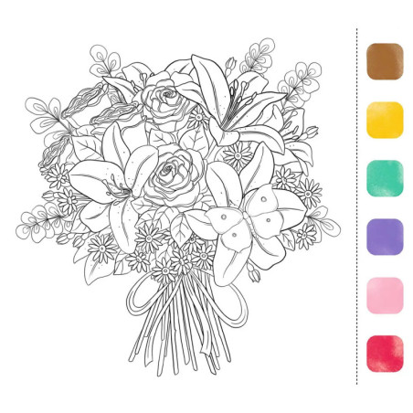 Aquarell-Glück Gartenzauber