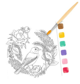 Aquarell-Glück Gartenzauber