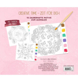 Aquarell-Glück Mandalas m. Far ben & Pinsel