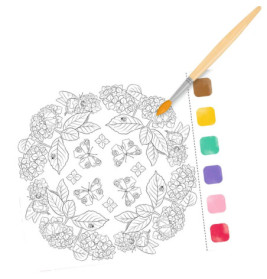 Aquarell-Glück Mandalas m. Far ben & Pinsel