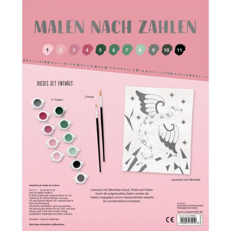 100% selbst gemacht: Malen nac h Zahlen auf Leinwand - Drache