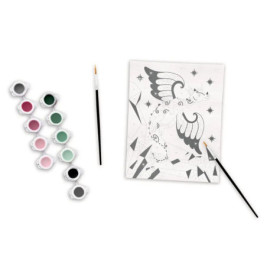 100% selbst gemacht: Malen nac h Zahlen auf Leinwand - Drache