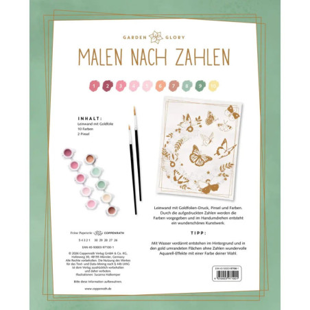 Malen nach Zahlen auf Leinwand Blütenglück