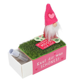 WUNSCHERFÜLLER Wichtel auf kleiner Schachtel