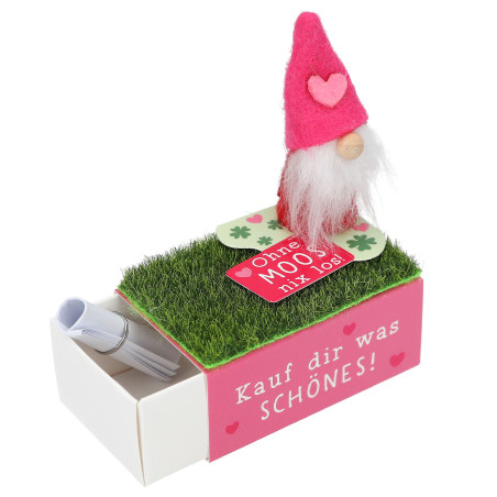 WUNSCHERFÜLLER Wichtel auf kleiner Schachtel