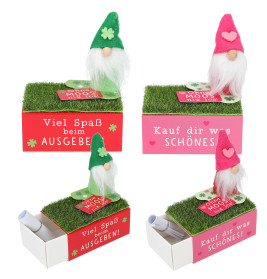 WUNSCHERFÜLLER Wichtel auf kleiner Schachtel