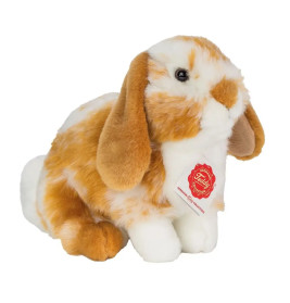 Teddy Hermann Hase sitzend, hellbraun/weiß gescheckt, 20 cm