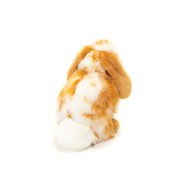 Teddy Hermann Hase sitzend, hellbraun/weiß gescheckt, 20 cm