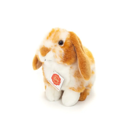Teddy Hermann Hase sitzend, hellbraun/weiß gescheckt, 20 cm