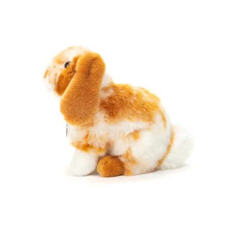 Teddy Hermann Hase sitzend, hellbraun/weiß gescheckt, 20 cm