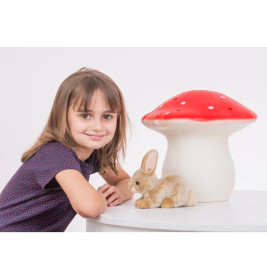 Teddy Hermann Hase sitzend, beige, ca. 18 cm