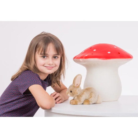 Teddy Hermann Hase sitzend, beige, ca. 18 cm