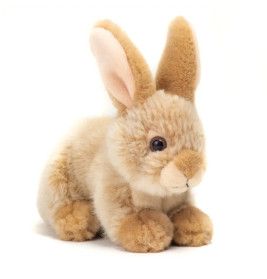 Teddy Hermann Hase sitzend, beige, ca. 18 cm