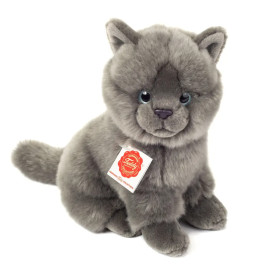 Teddy Hermann Kartäuser Katze sitzend, 20 cm