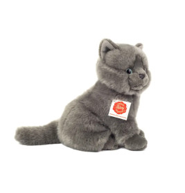 Teddy Hermann Kartäuser Katze sitzend, 20 cm