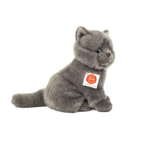 Teddy Hermann Kartäuser Katze sitzend, 20 cm