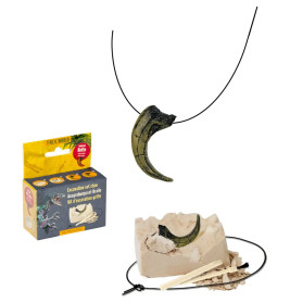 Mini Ausgrabungsset - Kette mit Fossilien-Anhänger