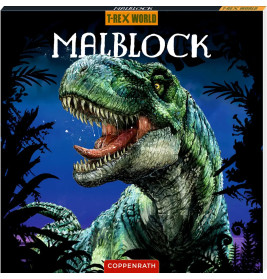 Malblock - 32 saurierstarke Motive (T-Rex World)