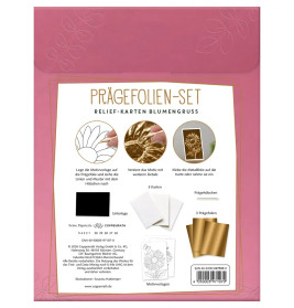 Prägefolien-Set Relief-Karten - Blumengruß