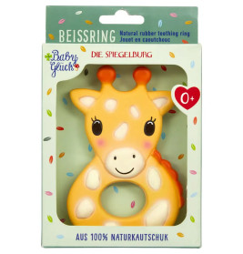 Beißring aus Naturkautschuk - Giraffe