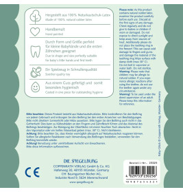 Beißring aus Naturkautschuk - Giraffe