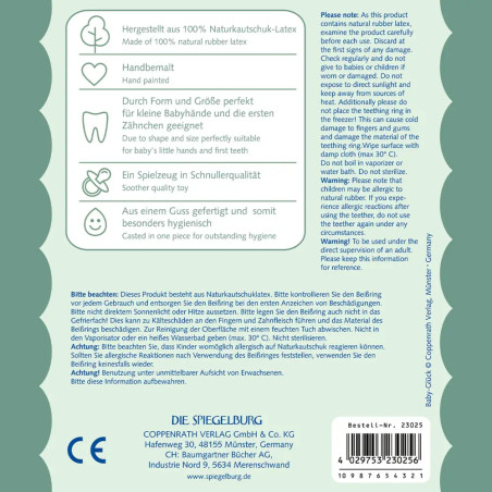 Beißring aus Naturkautschuk - Giraffe