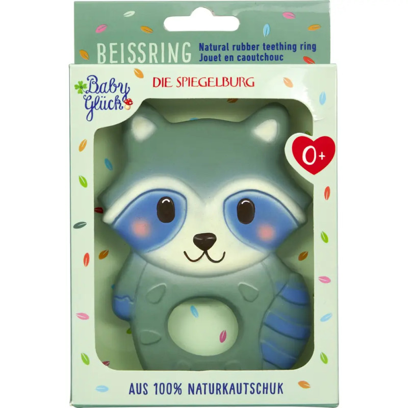 Beißring aus Naturkautschuk - Waschbär