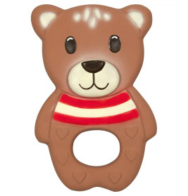 Beißring aus Naturkautschuk - Teddy