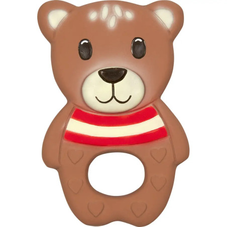 Beißring aus Naturkautschuk - Teddy