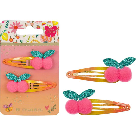 Haarclips - Kirsche