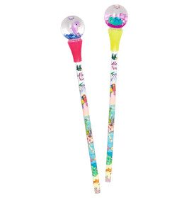 Regenbogenstift mit Glitzerkugel-Topper - Nella Nixe