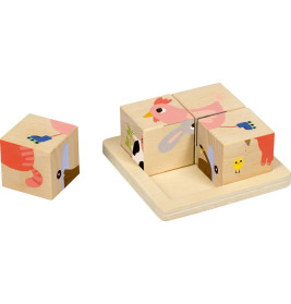 Würfelpuzzle - Bauernhof