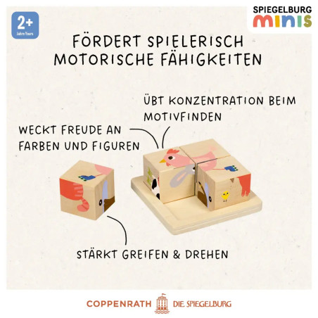 Würfelpuzzle - Bauernhof