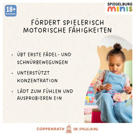 Fädelspiel - Pferd, Kuh, Schwein, Schaf