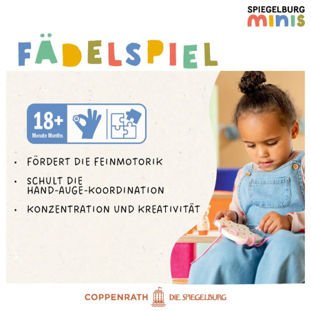 Fädelspiel - Pferd, Kuh, Schwein, Schaf