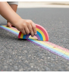 Straßenmalkreide Regenbogen