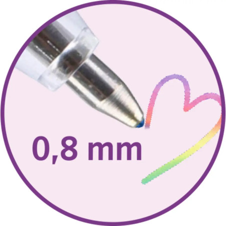 Gelstift mit Regenbogentopper