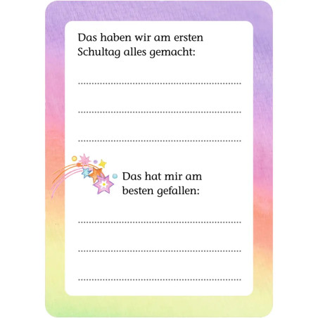 Kartenbox – Meine Rätsel-Witze-Box zum Schulstart - Einhorn Paradies